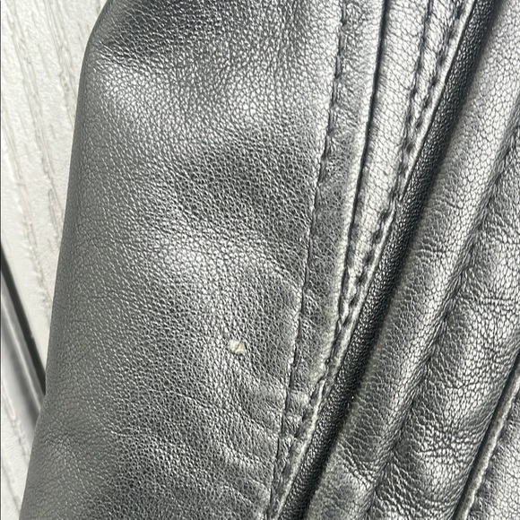 Men's Black Leather Jacket - Picture 11 of 12